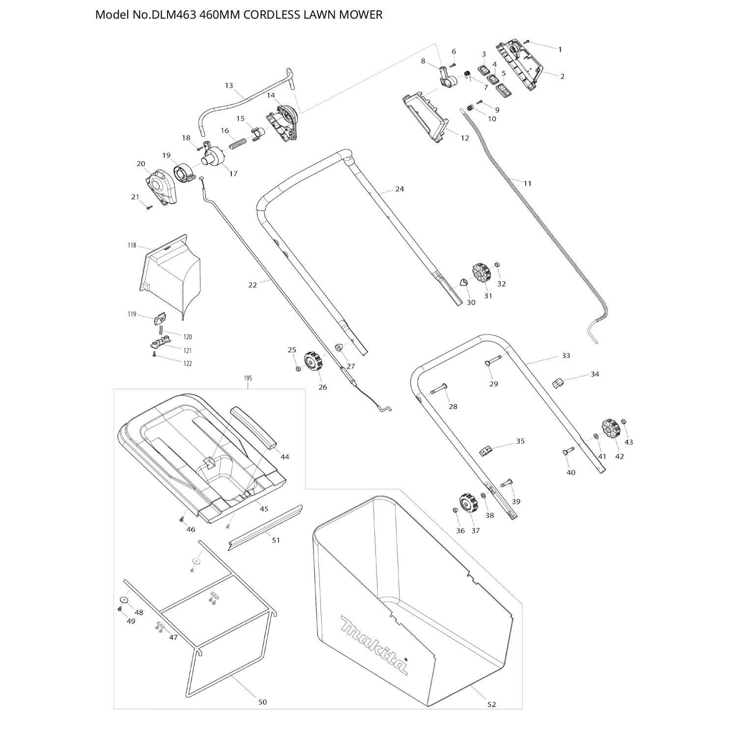 Makita AkkuRasenmäher DLM463Z kaufen bei OBI
