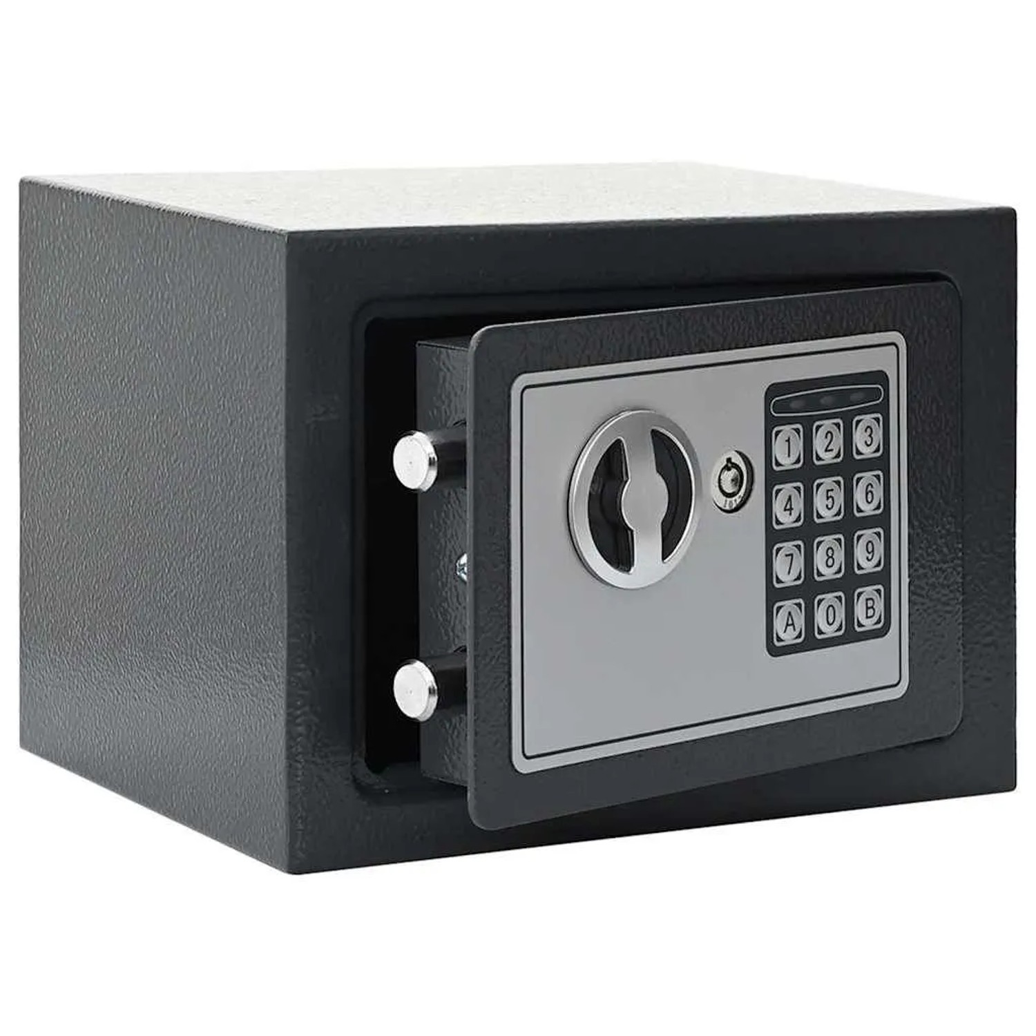 DELUKE Tresor BITO Digital Mit Schloss Dunkelgrau 23x17x17cm Stahl Safe Tresor Für Zuhause Stahltresor Für Wertsachen