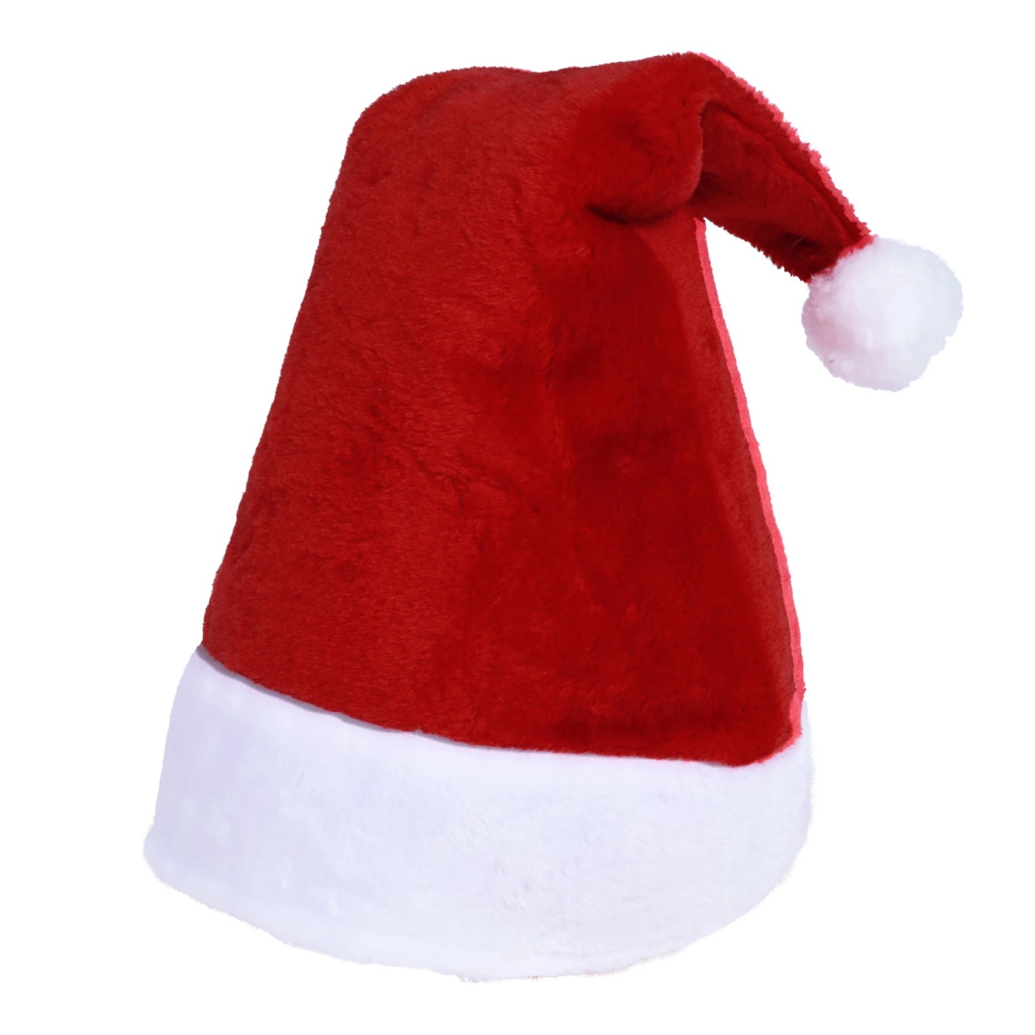 Weihnachtsmütze Polyester 40 g 30 cm x 45 cm Rot-Weiß