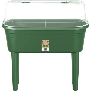 Florus Anzuchttisch-Set, grün, 78 cm, mit Anzuchthaube für Pflanzenanzucht.