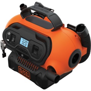 Black+Decker Luftpumpe BDCINF18N, 11 bar Kompressor mit Digital-Display und Zubehör.