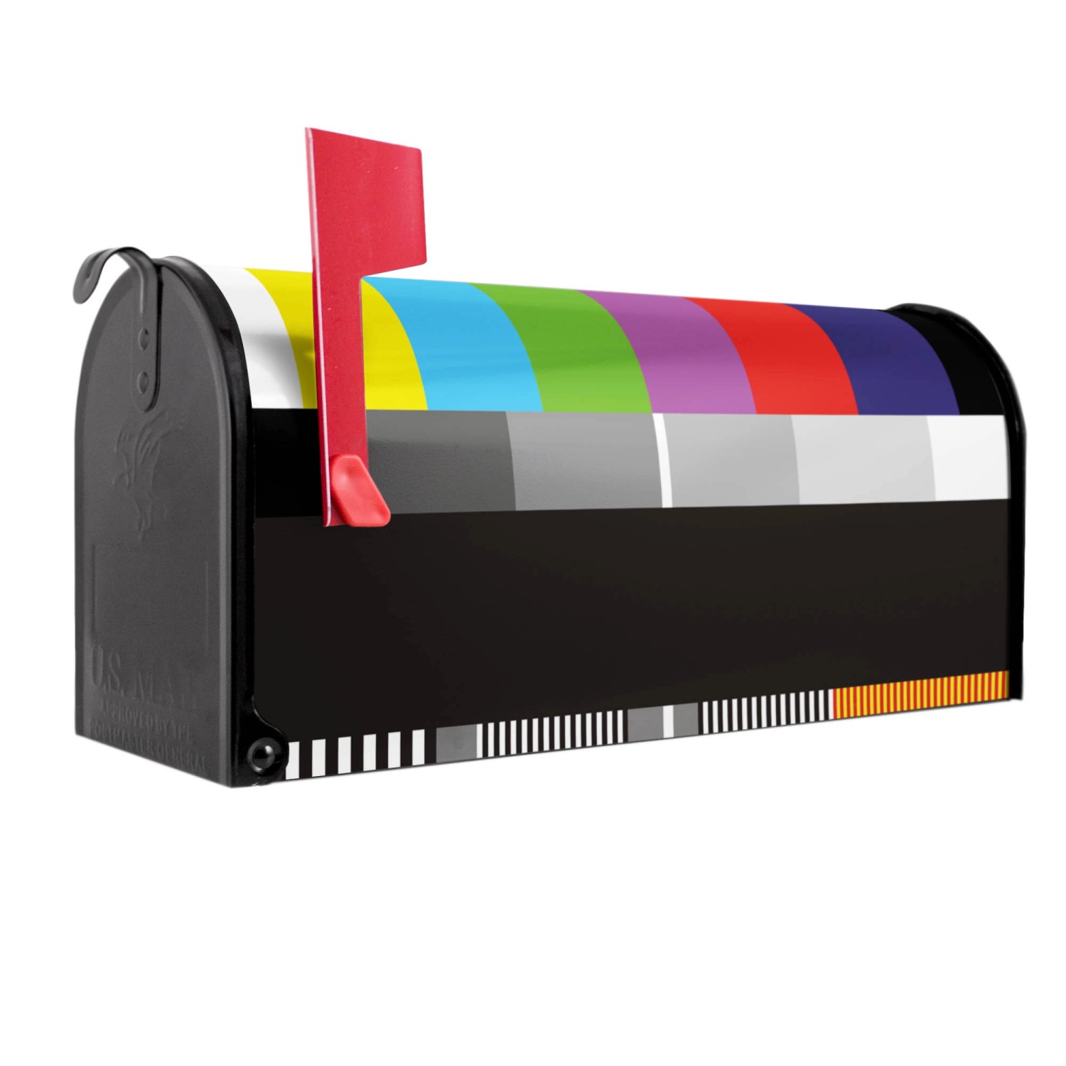 Banjado Amerikanischer Briefkasten Schwarz 48x22x16cm US Mailbox Letterbox günstig online kaufen