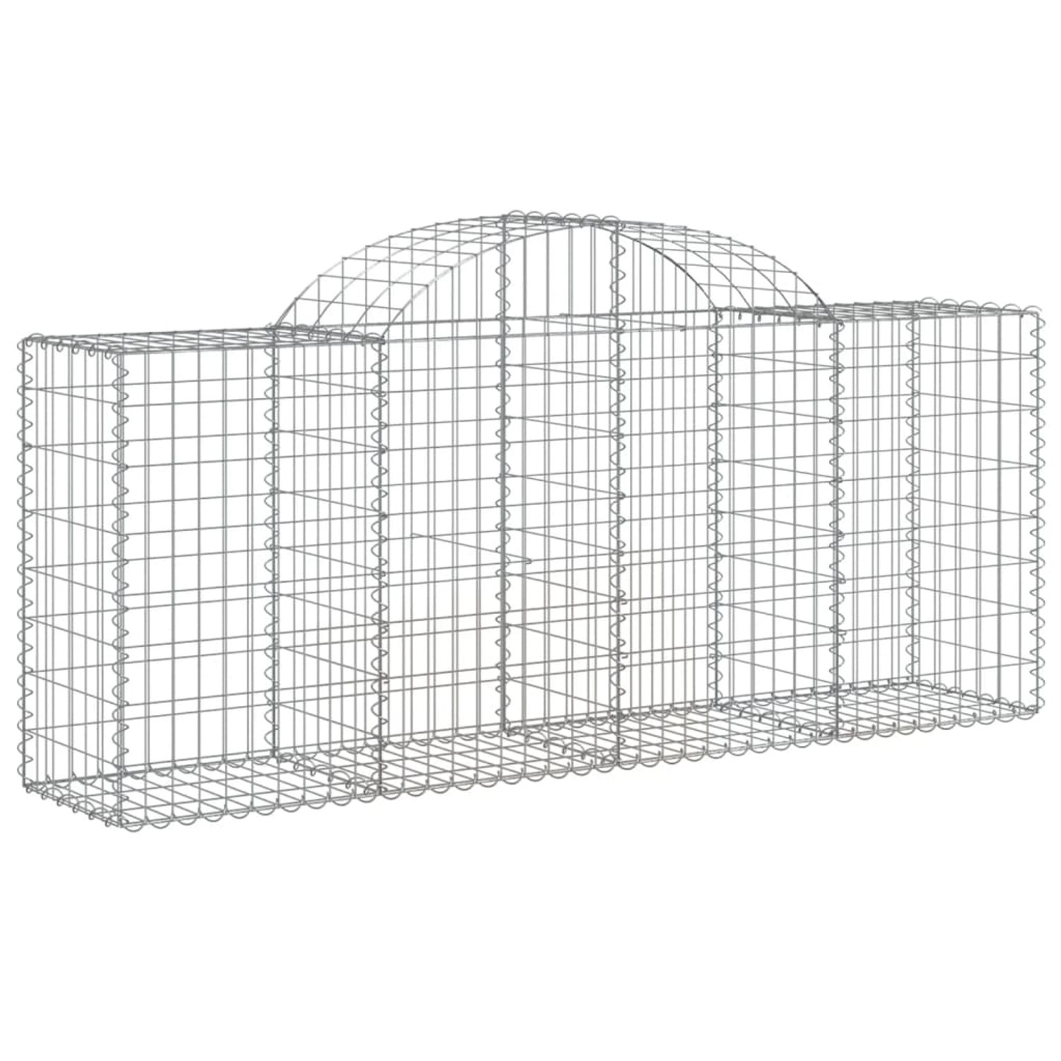 Vidaxl Gabionen Mit Hochbogen 11 Stk. 200x50x80/100cm Verzinktes Eisen günstig online kaufen