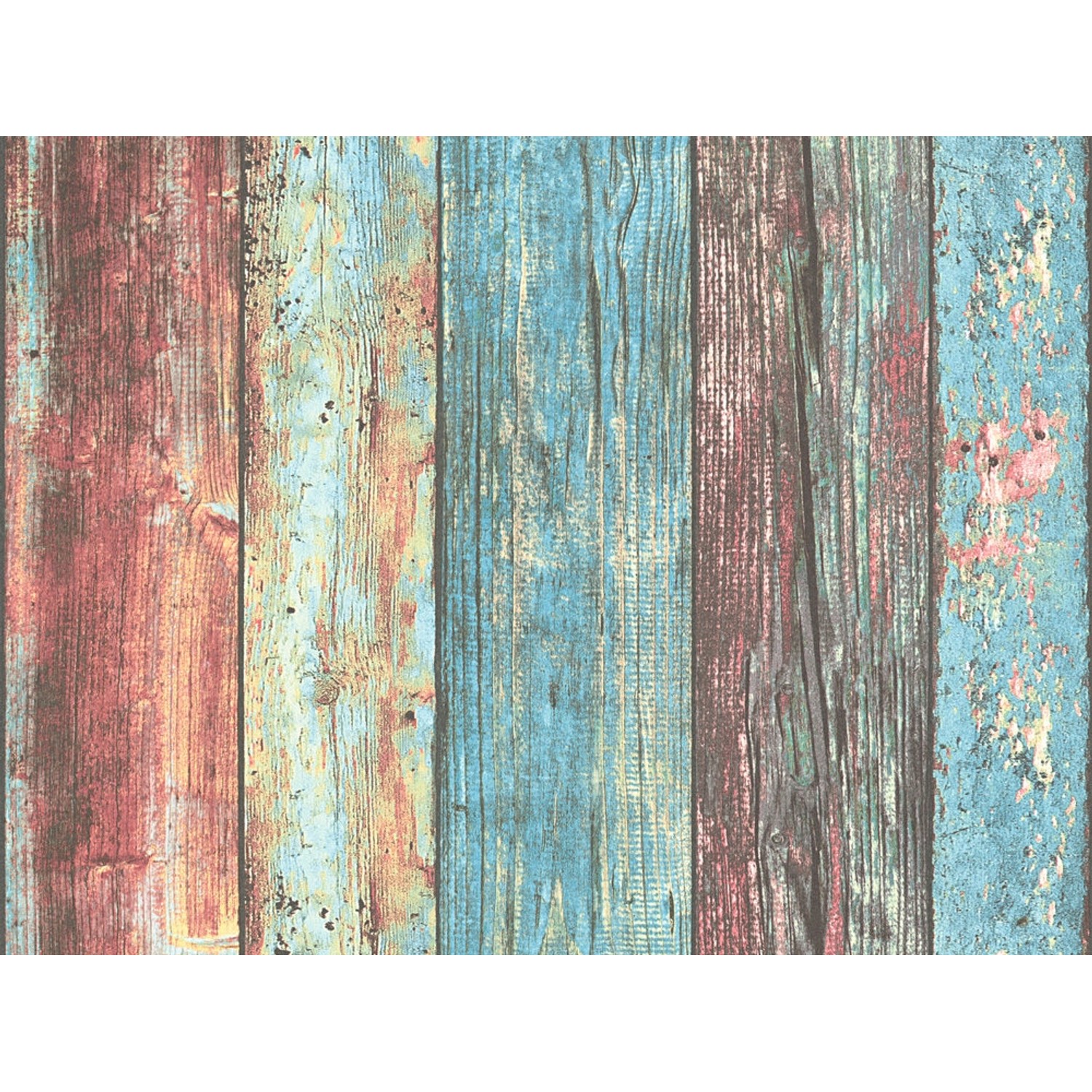 Bricoflor Bunte Tapete in Holzoptik Vintage Tapete Im Maritimen Stil Vliest günstig online kaufen