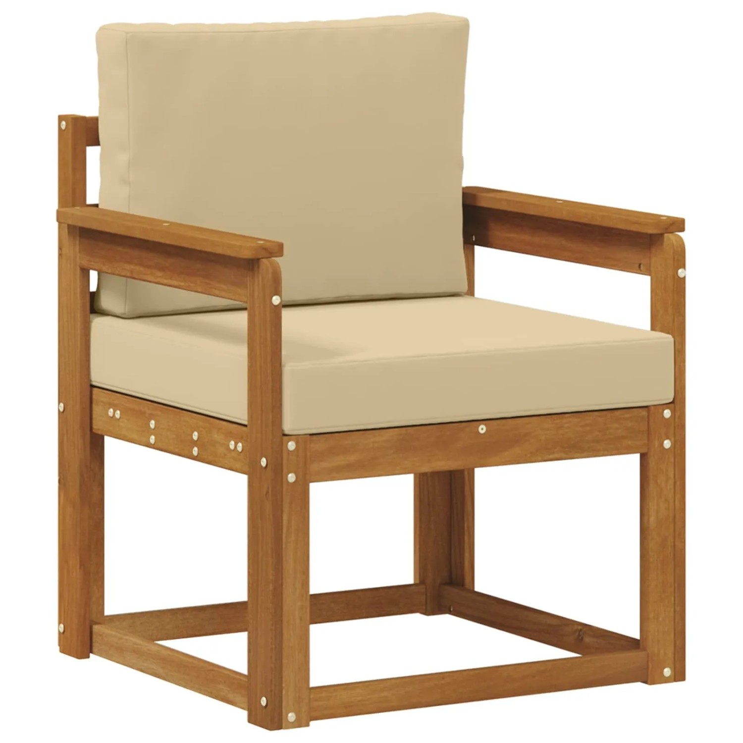 vidaXL Outdoor-Sofagarnitur Massives Akazienholz und Polyester 3436225