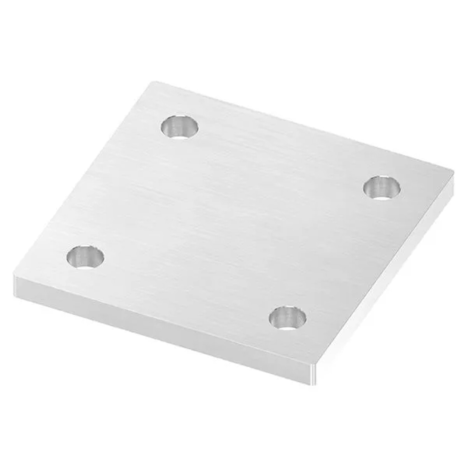 FeNau Ankerplatte 120 X 120 X 10mm Mit Längsschliff V2A