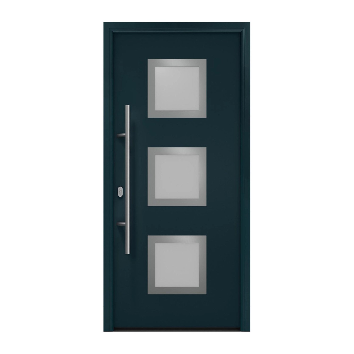 EcoStar Haustür Isopro IP 810S Anthrazitgrau 110 cm x 210 cm DIN L günstig online kaufen