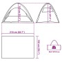vidaXL Strandzelt Azurblau Wasserdicht 94526_15