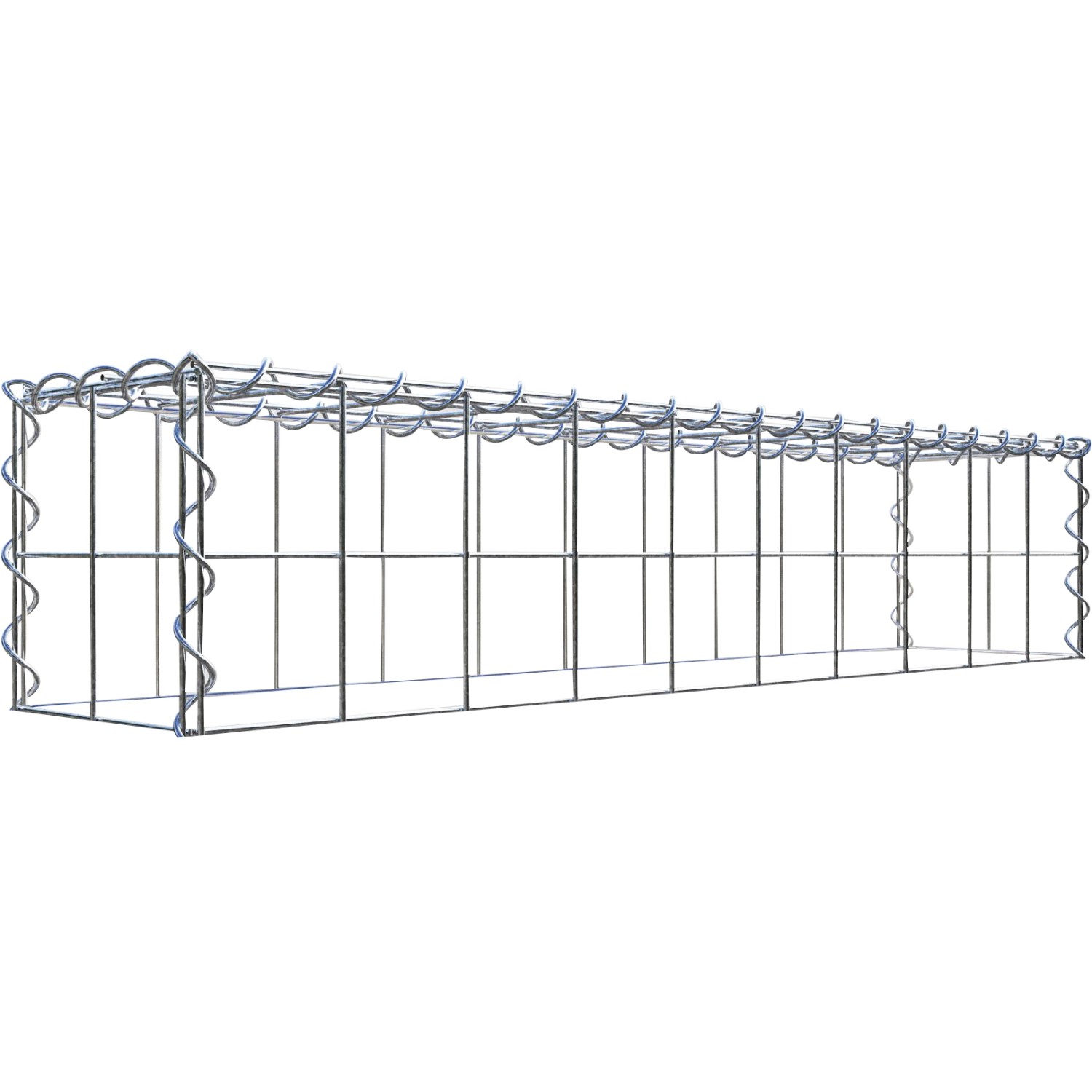 Gabiona Gabione-Anbaukorb Typ 3 20 x 100 x 20 cm Maschenw 10 x 10 cm