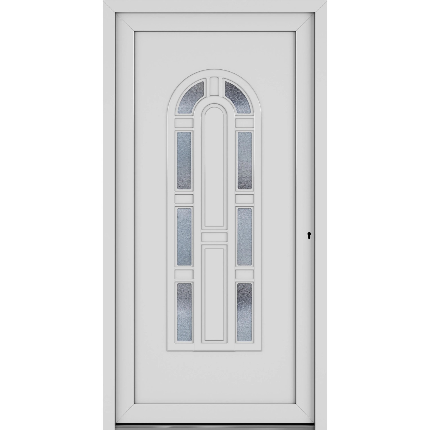 Roro Haustür OKE 1103 Kunststoff Weiß 100 cm x 200 cm DIN R günstig online kaufen