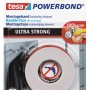 Tesa Powerbond Montageband Ultra Strong, 1,5m x 19mm, beidseitig klebend für Innen- und Außenbereich.