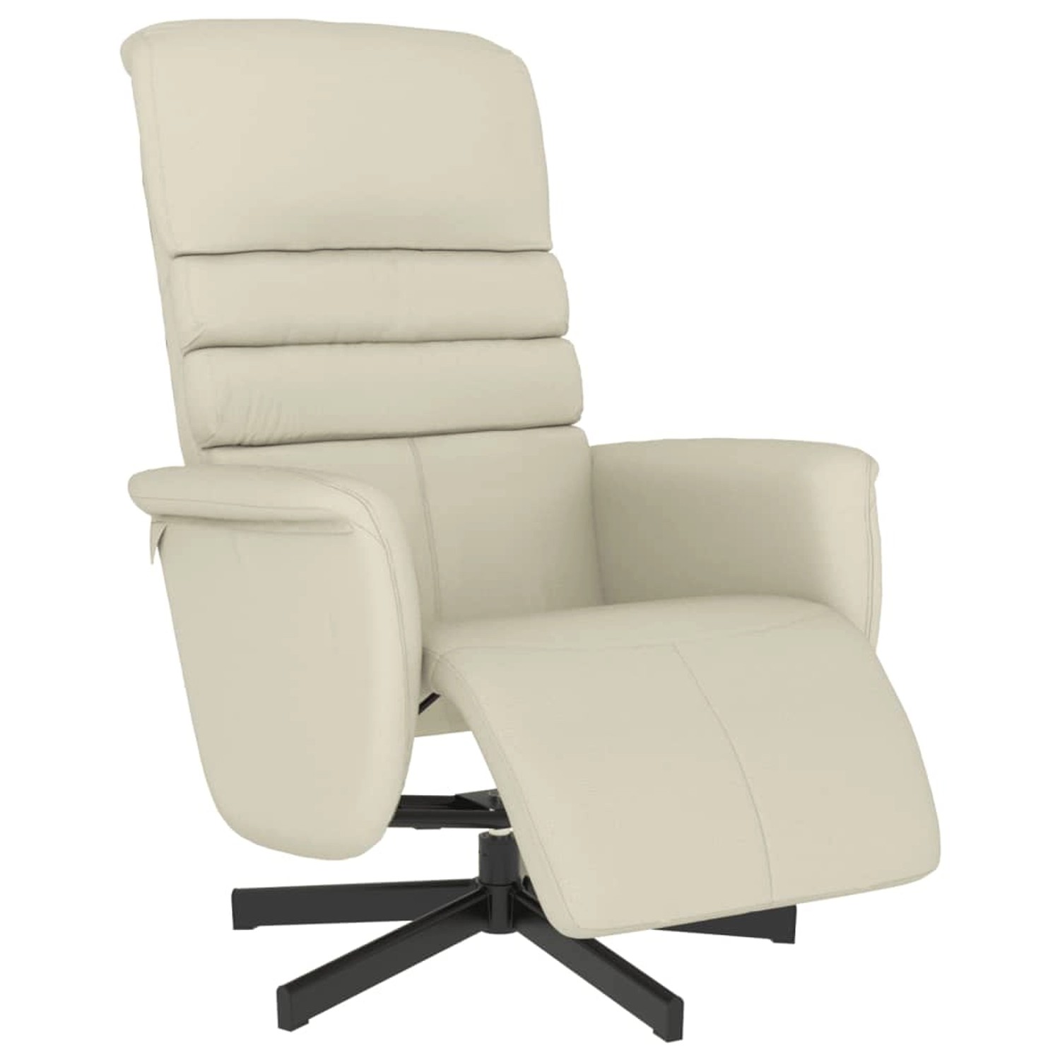vidaXL Relaxsessel mit Fußteil Creme Kunstleder 356704 günstig online kaufen