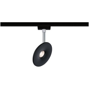 Paulmann URail Spot Sphere, schwarz-matt/chrom, 7,4W. LED-Leuchte für URail Schienensysteme.