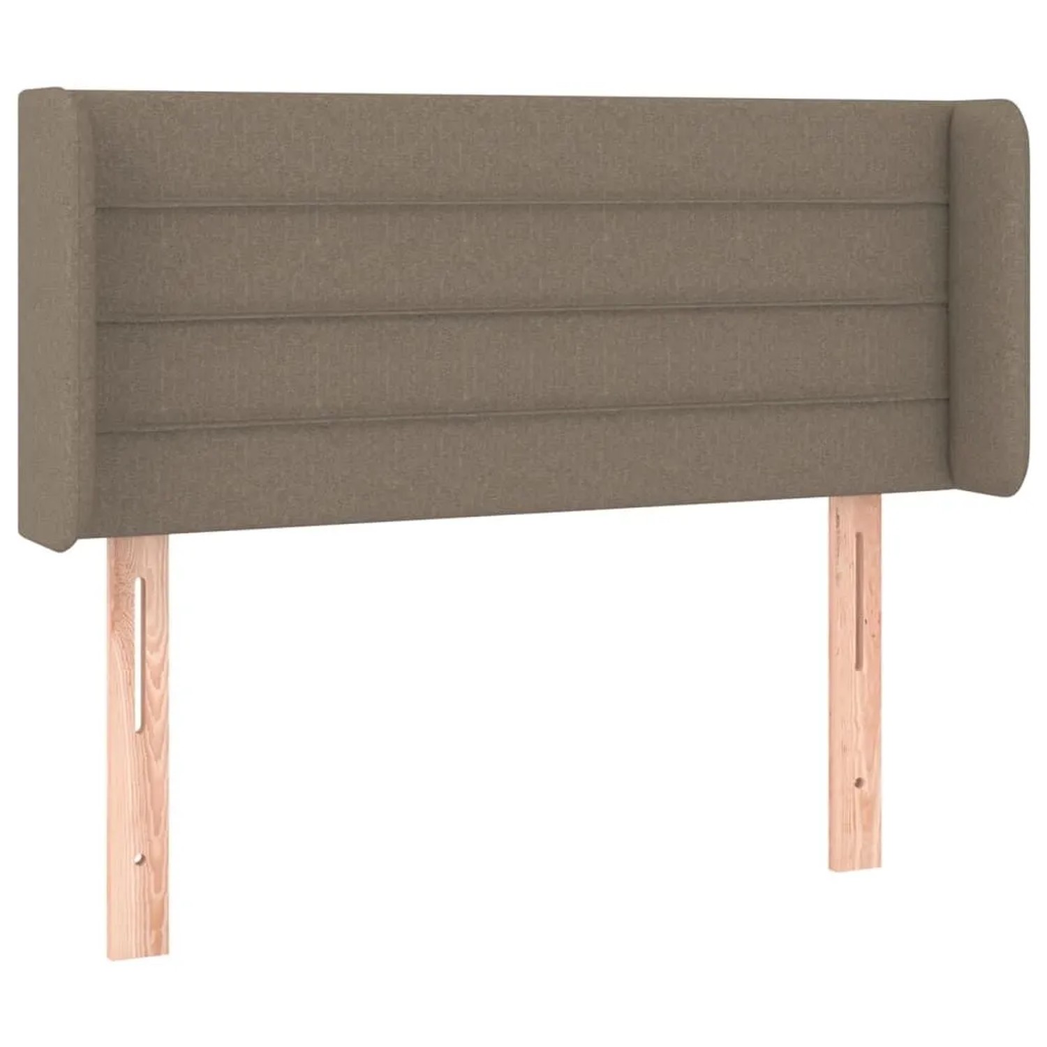 vidaXL Kopfteil mit Ohren Taupe 103x16x78/88 cm Stoff 3118902