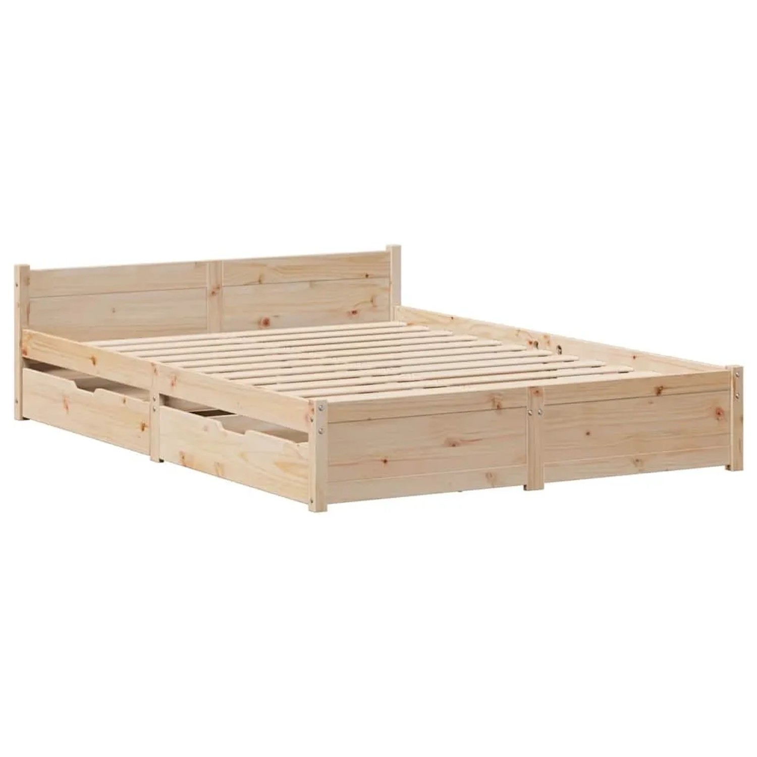 vidaXL Massivholzbett ohne Matratze 120x200 cm Kiefernholz 3301686 günstig online kaufen