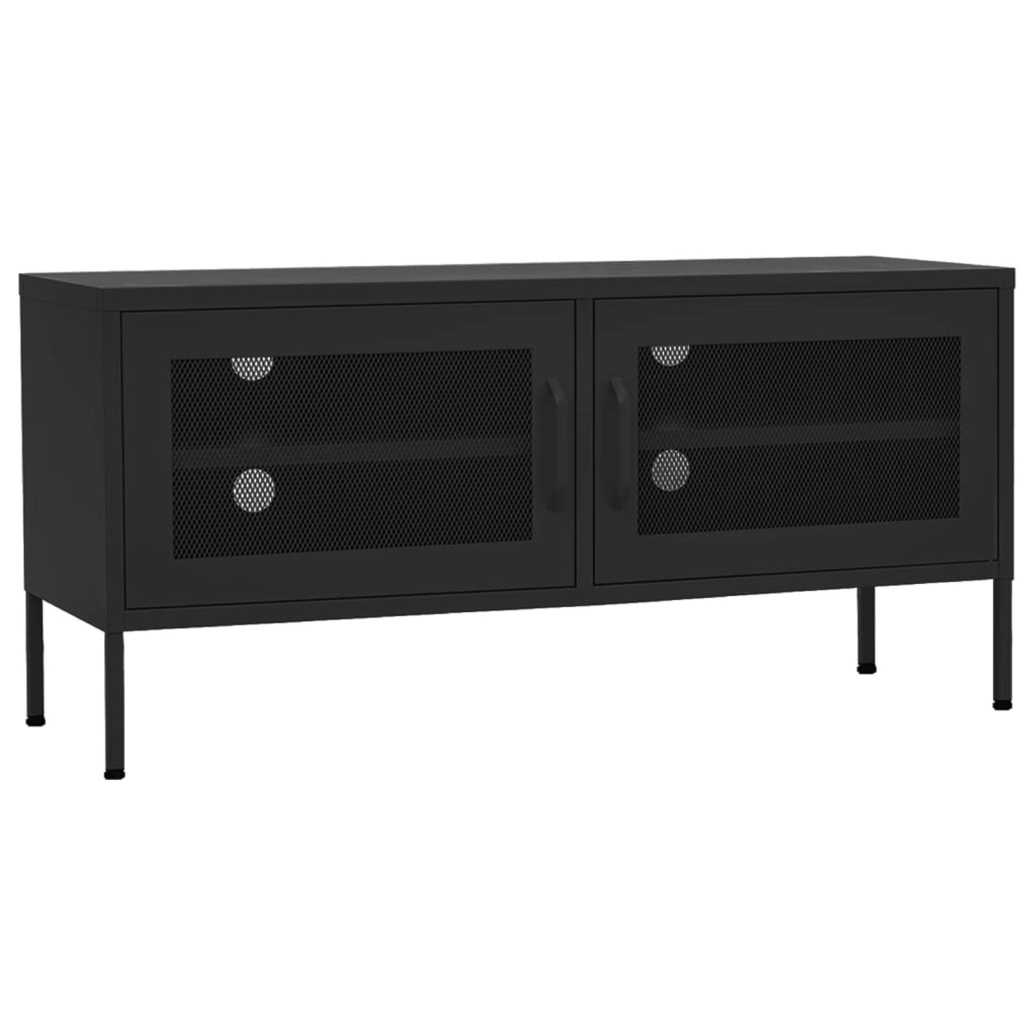 VidaXL TV-Schrank Schwarz 105x35x50 cm Stahl günstig online kaufen