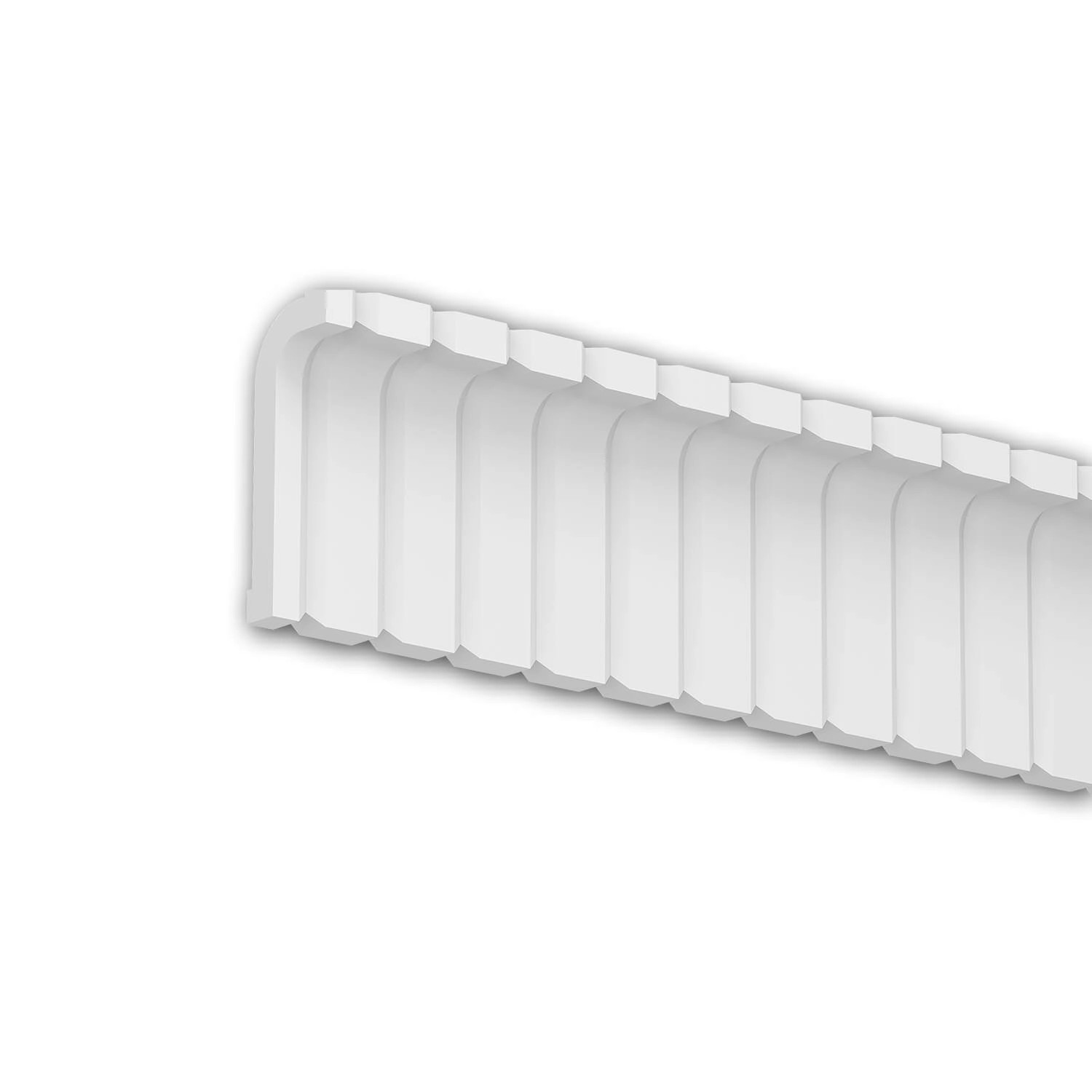 PROFHOME 150805 Eckleiste Deckenleiste Zierleiste Stuckleiste 2,007 m 200,7 cm x 7,5 cm x 20 cm Weiß