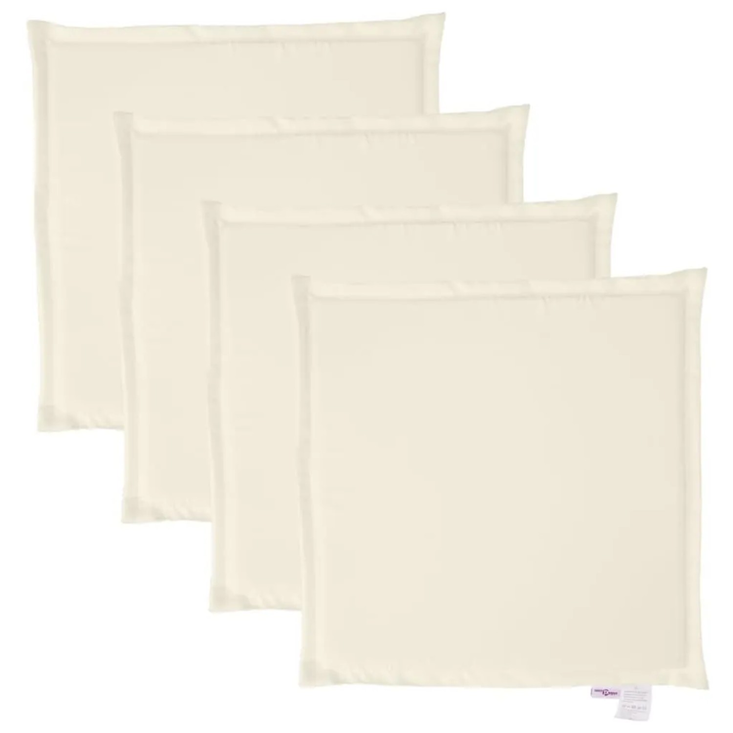 vidaXL Garten-Sitzkissen 4 Stk Creme 45x45x2 cm Quadratisch 847729 günstig online kaufen