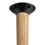 SOTECH Tischbeinverbinder FAROLE, schwarz, mit Holzbein, stufenlos bis 20 Grad einstellbar.