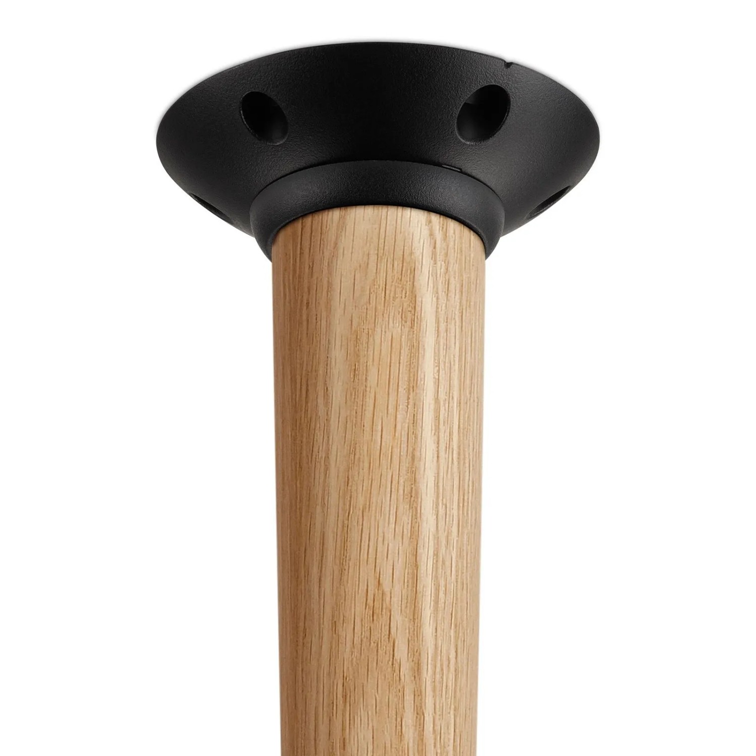 SOTECH Tischbeinverbinder FAROLE, schwarz, mit Holzbein, stufenlos bis 20 Grad einstellbar.