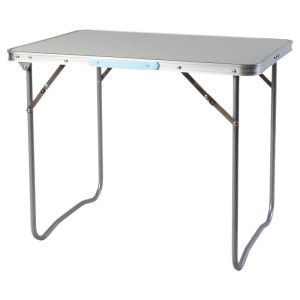 Mojawo Campingtisch, Teil des 4-teiligen Campingmöbel Sets, Alu, schwarz, L70xB50xH59cm.