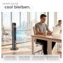 Tectake Turmventilator  Oszillierend 3 Modi und 3 Geschwindigkeitsstufen  31 x 31 x 110 cm Anthrazit_4