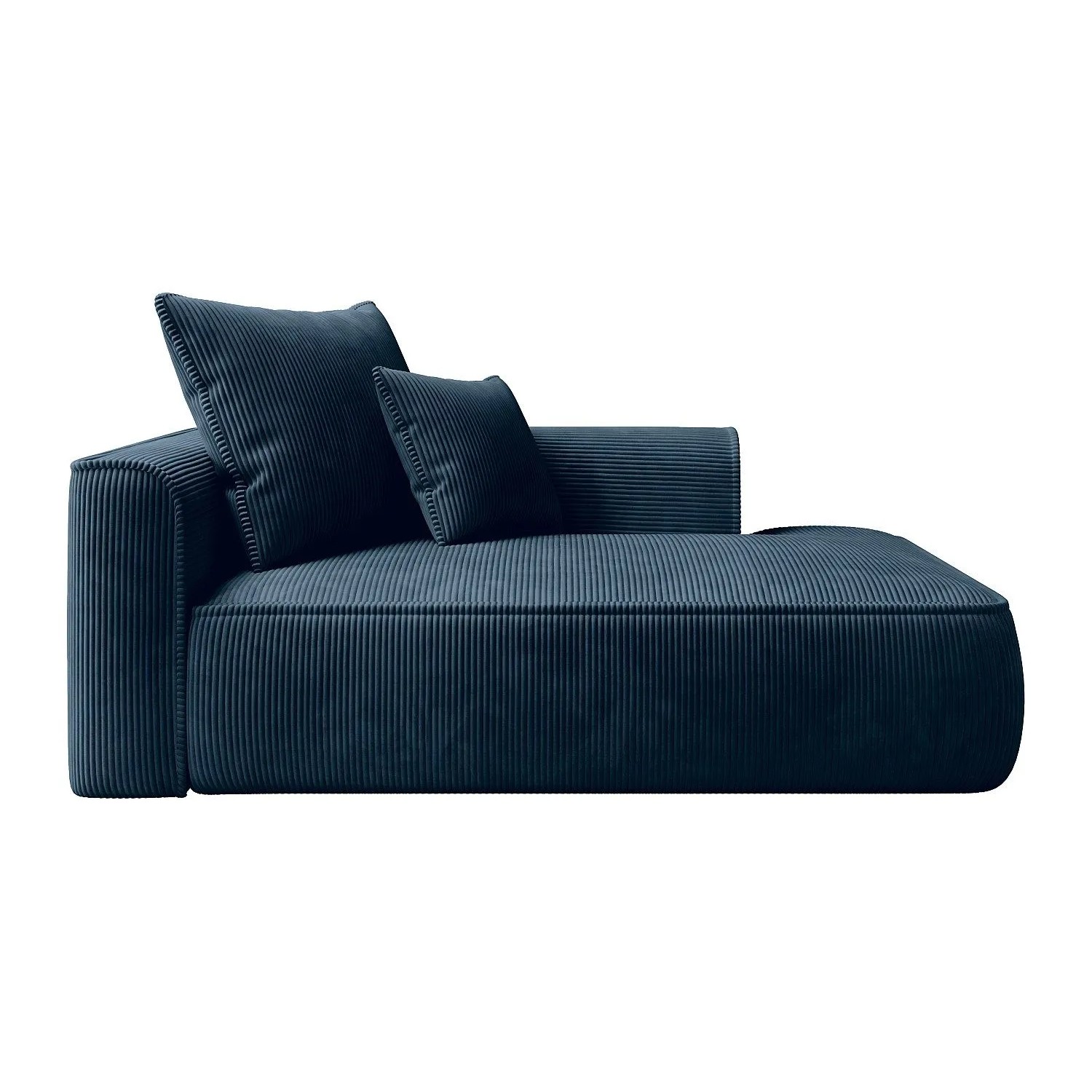 Vente-unique Recamiere Ohne Schlaffunktion Pineta Blau 180 cm