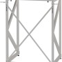 Weißes DELUKE Stapelgestell für Waschmaschine/Trockner aus Stahl, bis 300kg belastbar.