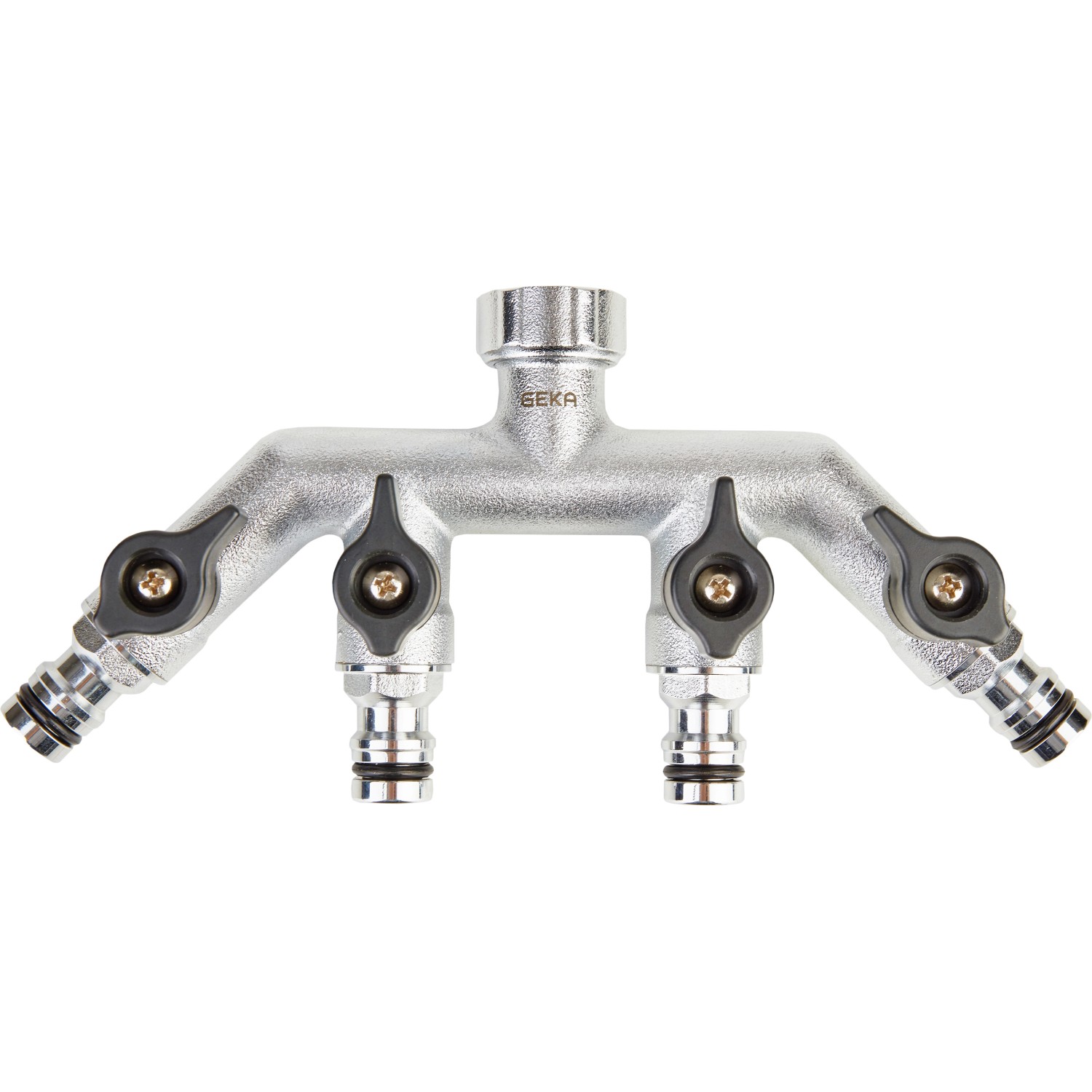 Thumbnail - Geka Stecksystem-Vierwegeventil Plus IG G 3/4 Zoll Silber