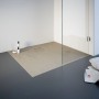 Rechteckige Schulte Duschwanne ExpressPlus 100x90 cm in Sand, Mineralguss mit Ablaufgarnitur.