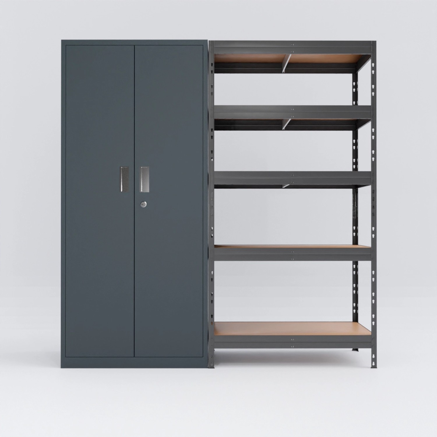 Ar Shelving Rivet Set 180x90x45 cm 5 HDF-Böden mit Metallschrank 180x80x45 günstig online kaufen