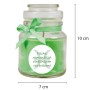 HS Candle Duftkerze Sternzeichen Fische im Glas mit Schleife, Kokos-Limette Duft.