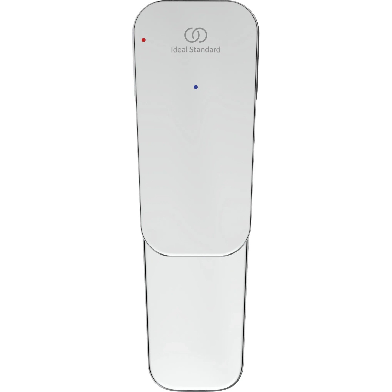 Ideal Standard Ceraplan Waschtischarmatur Chrom, Aufsicht ohne Ablaufgarnitur.