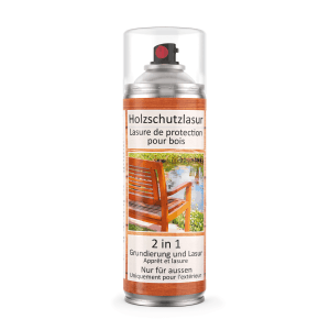 COLORS Holzschutzlasur Spraydose 400ml Teak für langanhaltenden Holzschutz.