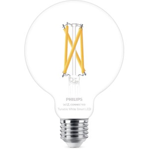 Philips Smart LED-Leuchtmittel 7W E27 Globe Filament G95 Clear im Detail.