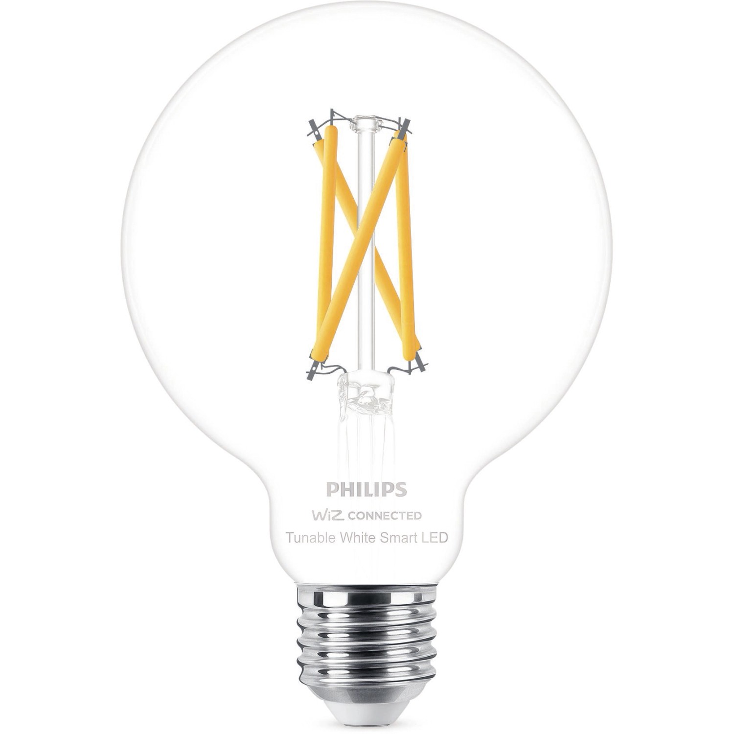 Philips Smart LED-Leuchtmittel 7 W E27 Globe Filament G95 Clear Einzelpack