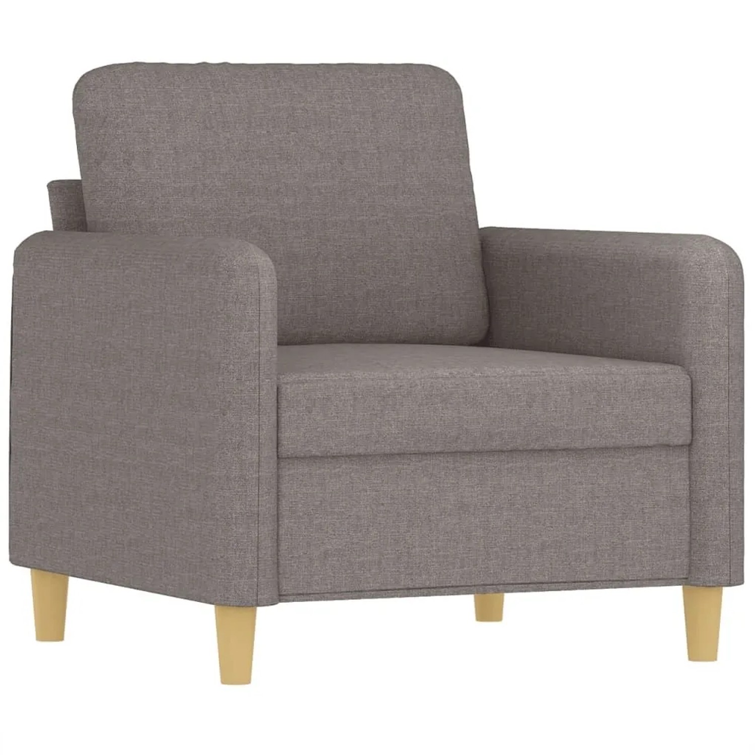 vidaXL Sessel Taupe 60 cm Stoff 359469