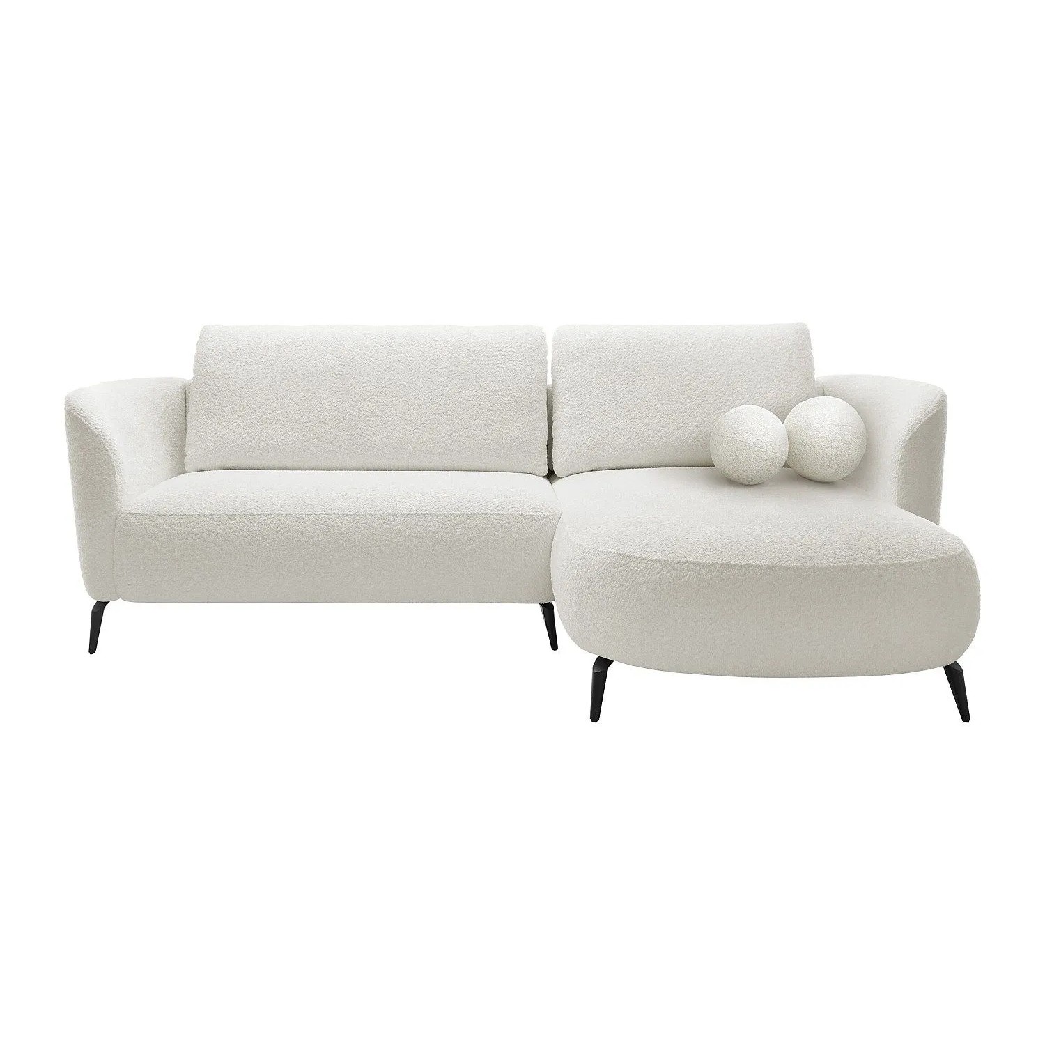 Vente-unique Schlafsofa Aremia Weiß 260 cm