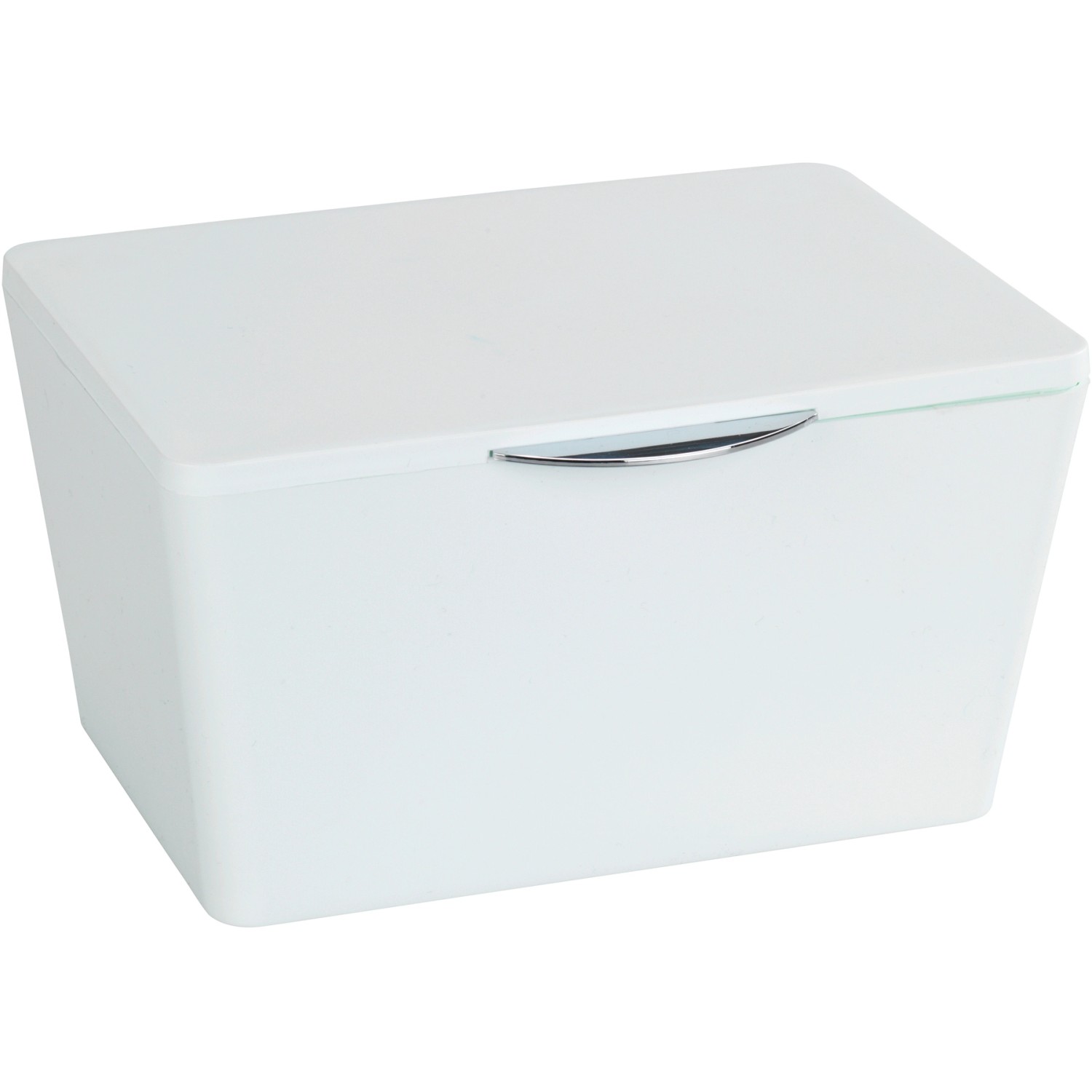 Wenko Badbox Brasil Weiß mit Deckel, Aufbewahrungsbox für Badaccessoires.