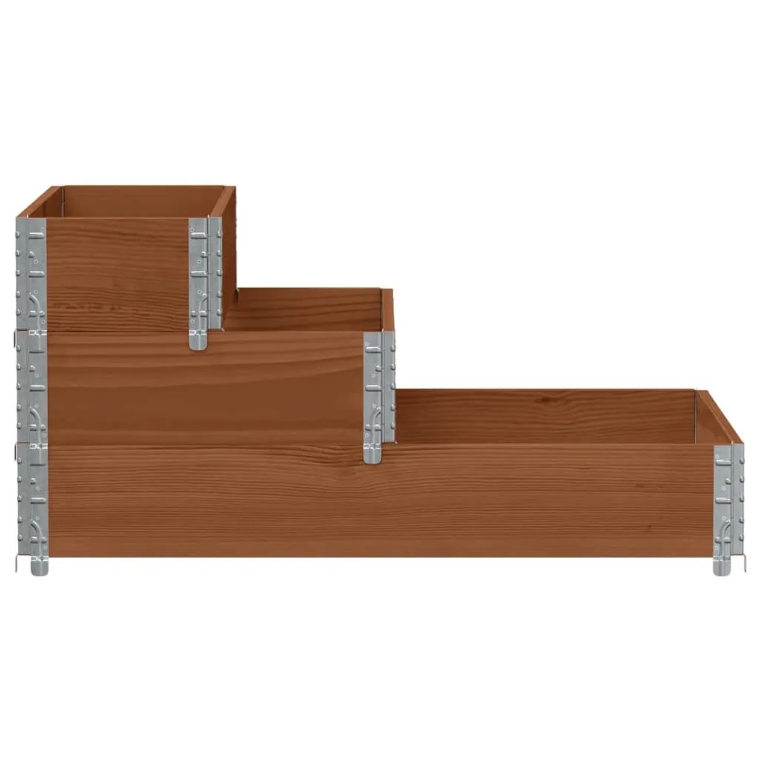 VidaXL Pflanzkasten, Hochbeet Stapelbar Faltbar, Braun Massivholz Kiefer Fuer Garten Terrasse Balkon Blumenkasten Kraeuterbeet Gemuesebeet VidaXL Pflanzkasten, Hochbeet Stapelbar Faltbar, Braun Massivholz Kiefer Fuer Garten Terrasse Balkon Blumenkasten Kraeuterbeet Gemuesebeet