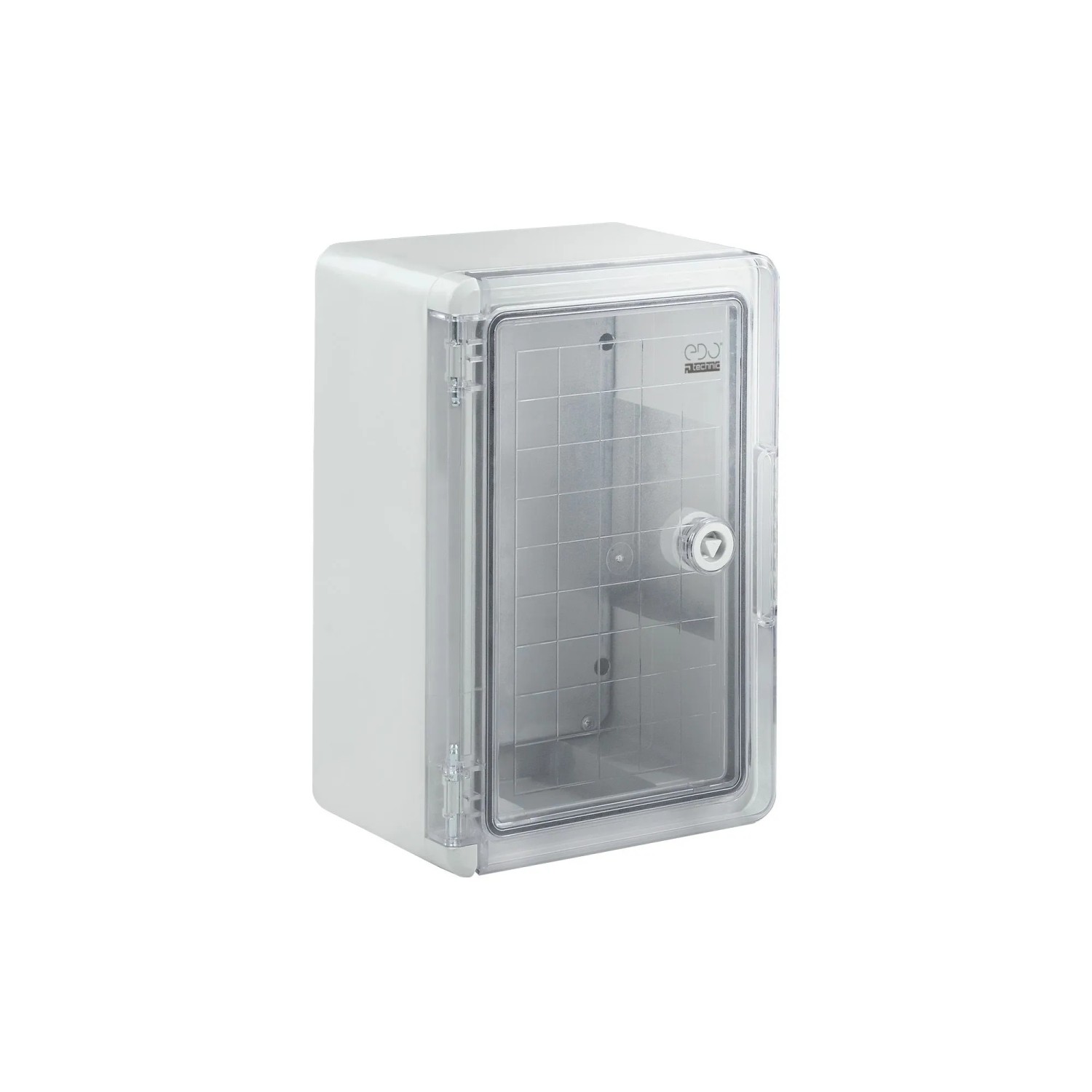 EDO Verteilergehäuse Aufputz 180 x 240 x 130 mm IP65 ABS/PC mit Transparenter Tür Schaltkasten Schaltschrank für Innen und Außen