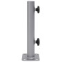 vidaXL Sonnenschirmständer für Ø32/34/38 mm Mast Silbern Stahl 4003372_3