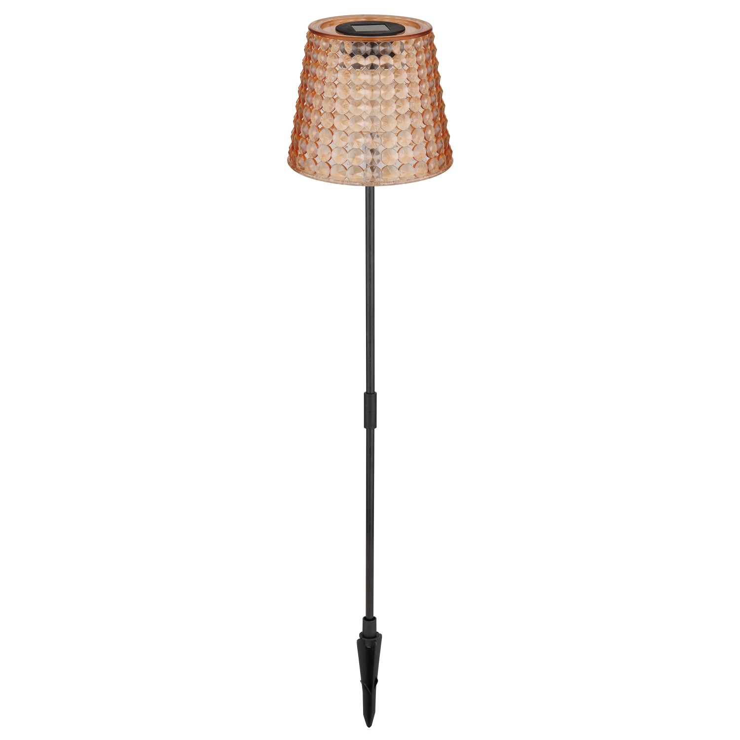 Globo LED-Solarleuchten-Set Ø 12,5 cm x 60 cm Amber 2 Stück