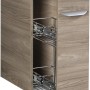 Fackelmann Bad-Hängeschrank Luxor in Steinesche, 20 cm breit, mit Auszügen.