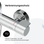 Detailaufnahme: AM.PM Thermostat Duscharmatur X-Joy Chrom mit 38°C Sicherheitssperre.