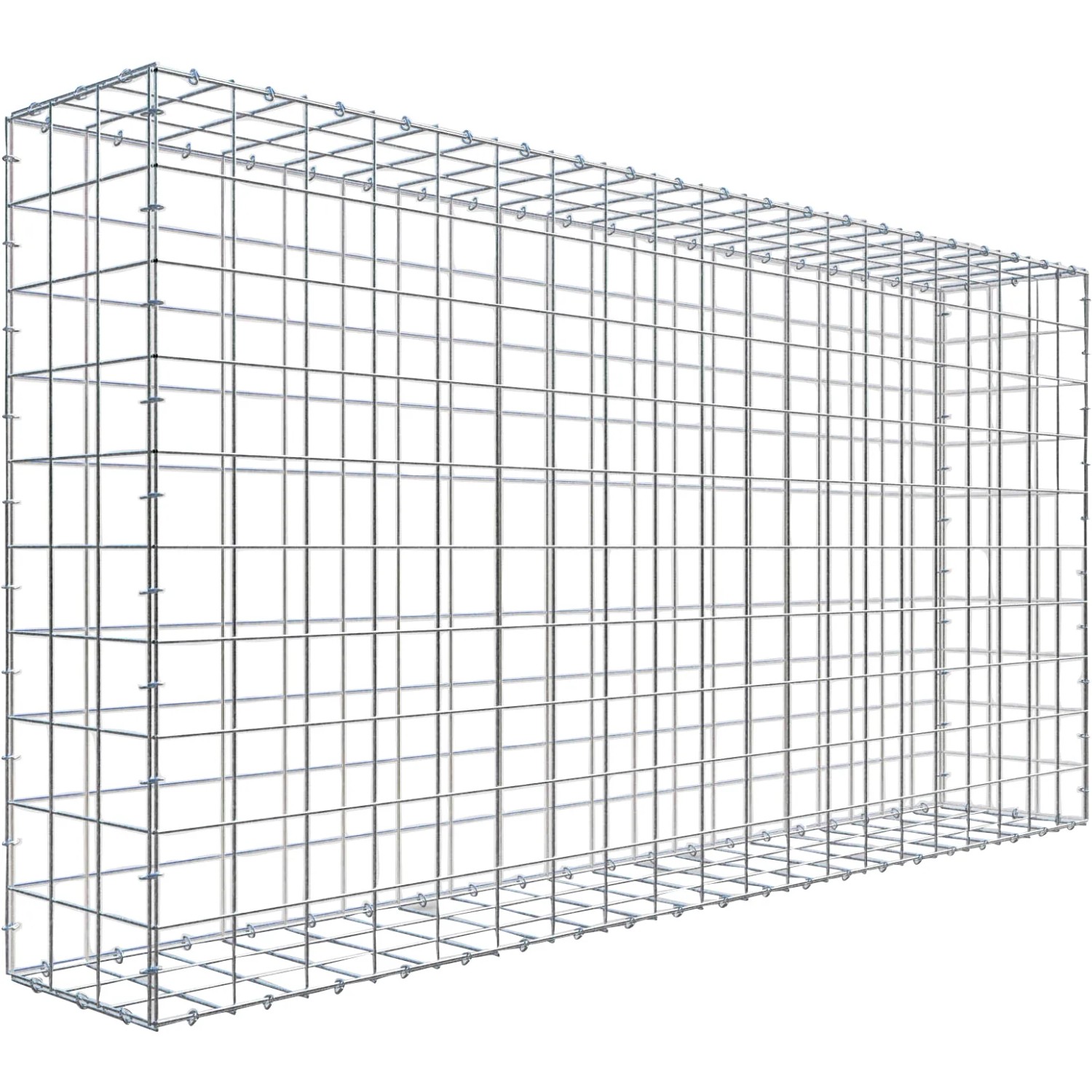 Gabiona C-Ring-Gabione 100 x 200 x 30 cm Maschenw 10 x 10 cm