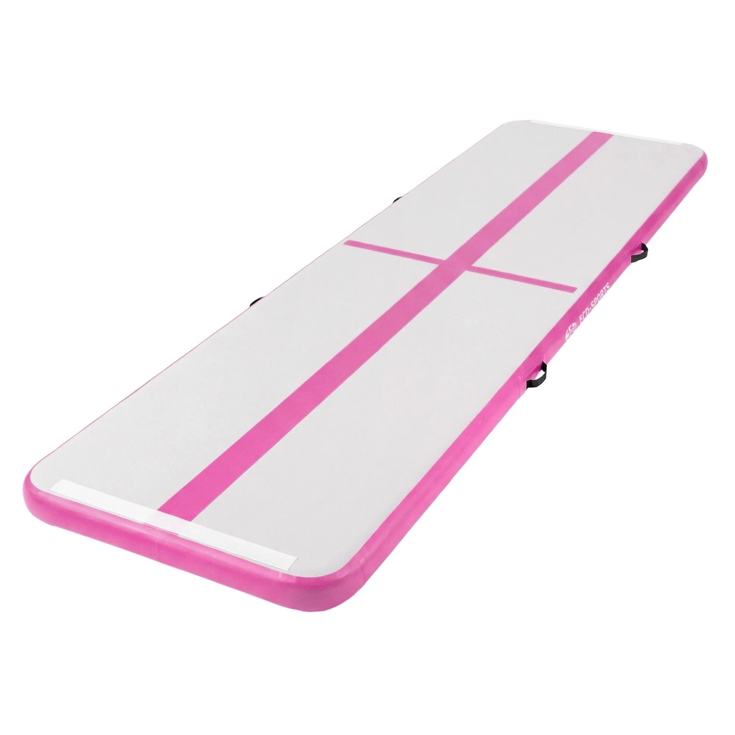 ECD Germany Aufblasbare Gymnastikmatte Airtrack 400x100x10 cm Rosa