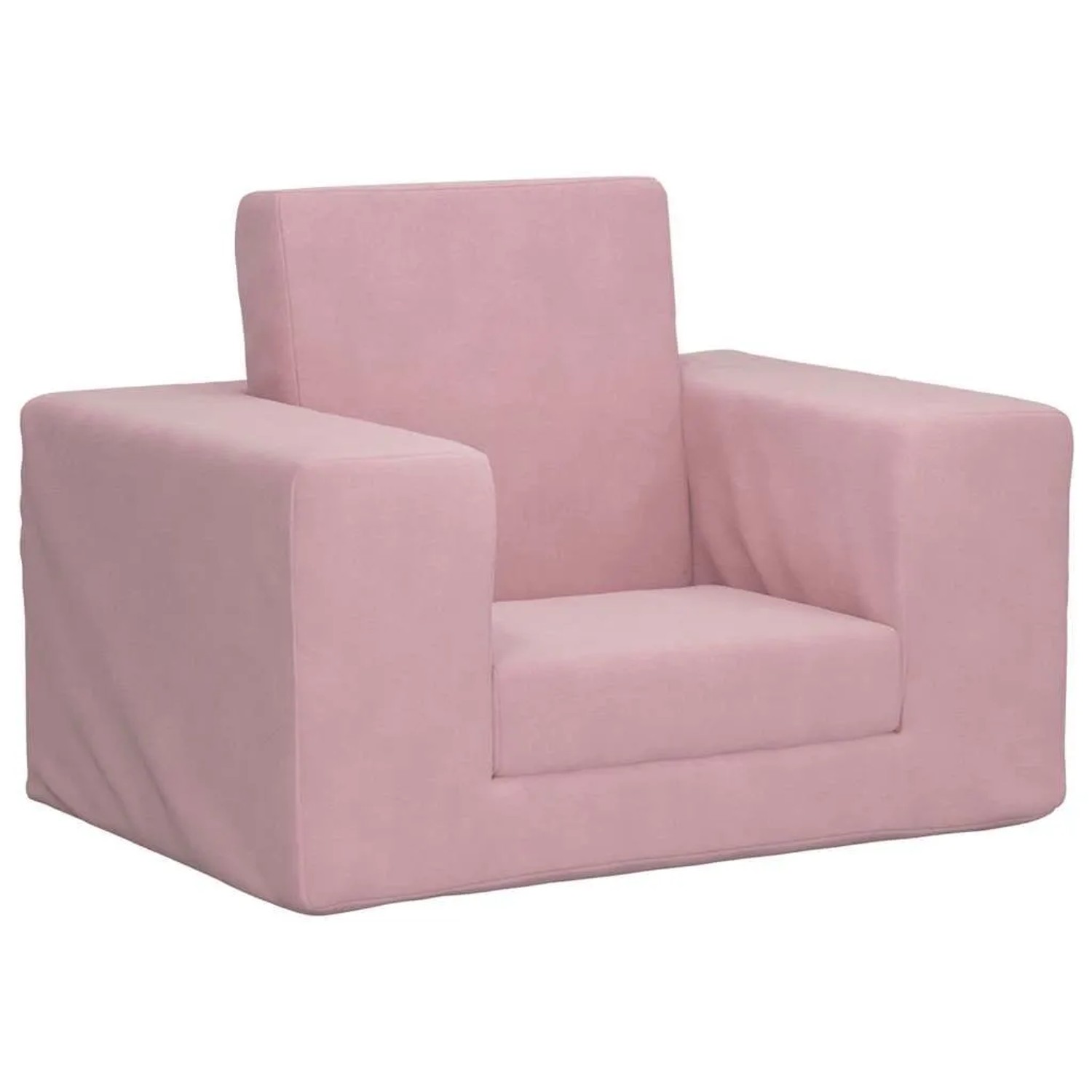 vidaXL Schlafsofa für Kinder Rosa Weicher Plüsch 4104789