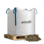 Galamio Bodensubstrat im 500kg Bigbag auf Palette. Kultursubstrat für Garten und Beet.