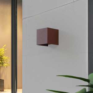 Lindby LED Smart Home Wandleuchte Außen Dara 10020153 Dimmbar Modern in Braun 1-flammig
